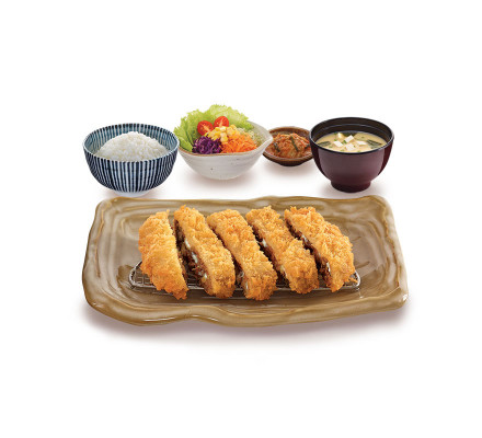 ชีสเบอร์เกอร์หมูชุบแป้งทอด