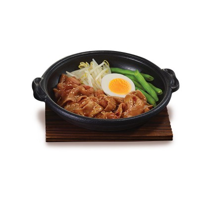 หมูย่างกระทะร้อน (อาหารจานเดี่ยว)